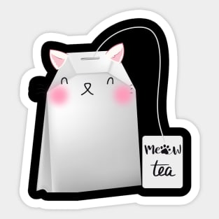 Meow tea Sticker